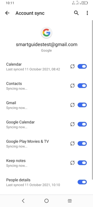 Your contacts from Google will now be synced to your TCL