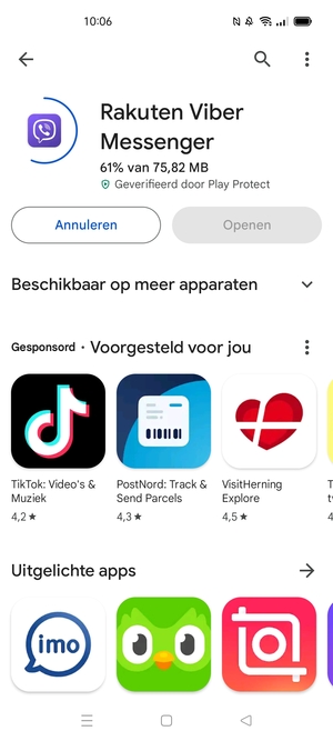 Wacht tot het installatieproces beëindigd is