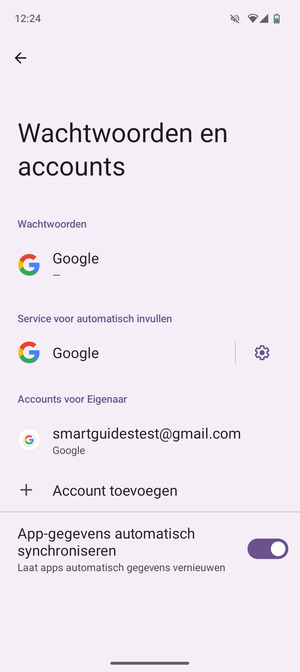 Selecteer uw Google-account