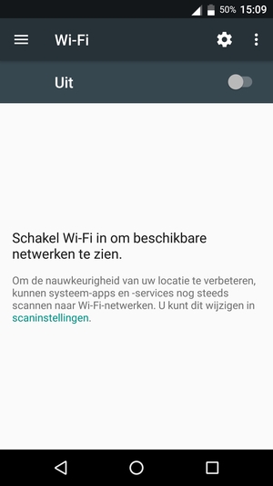 Schakel Wi-Fi in