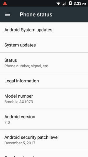 Select Android System updates