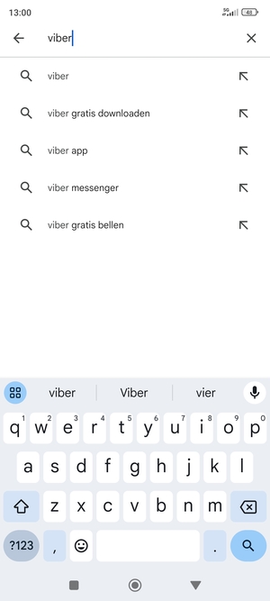 Voer de app-naam in en selecteer Zoeken