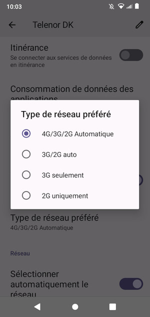 Sélectionnez votre option préférée