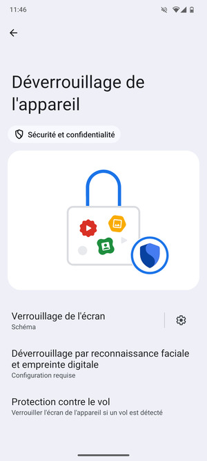 Votre téléphone est maintenant sécurisé par un écran de verrouillage