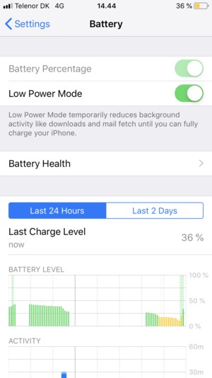 Select Low Power Mode