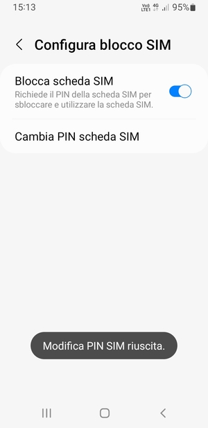 Il tuo PIN SIM è stato modificato