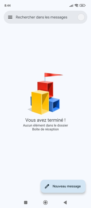 Votre messagerie Gmail est prête à l'emploi