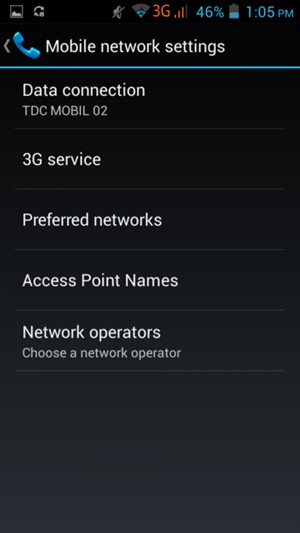 Select  3G service