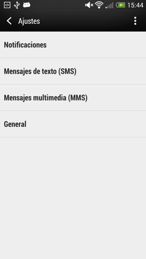 Seleccione Mensajes de texto (SMS)