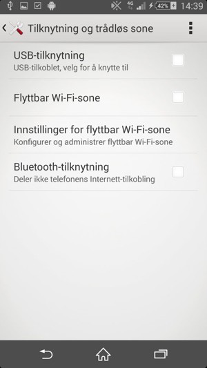 Velg Innstillinger for flyttbar Wi-Fi-sone