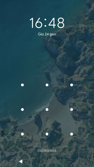 Il tuo telefono è ora protetto dal blocco schermo