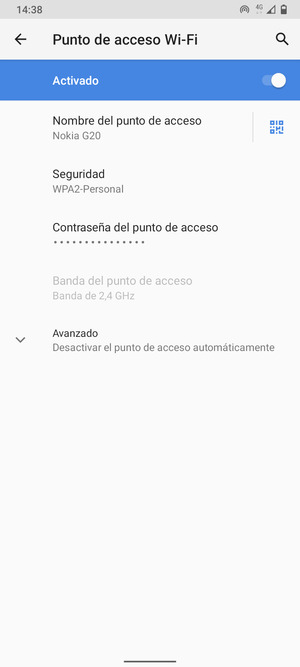 El teléfono ha sido configurado para su uso como módem