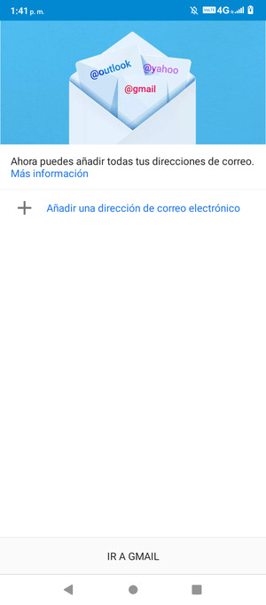 Seleccione Añadir una dirección de correo electrónico