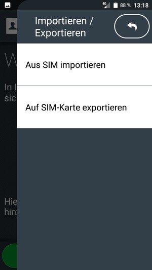 Wählen Sie Aus SIM importieren