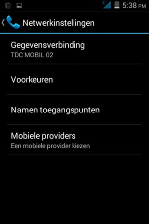 Selecteer Mobiele providers