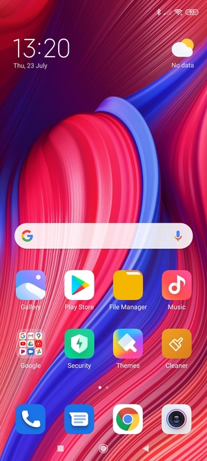 Select the Recent apps button