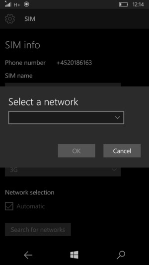 Select Select a network