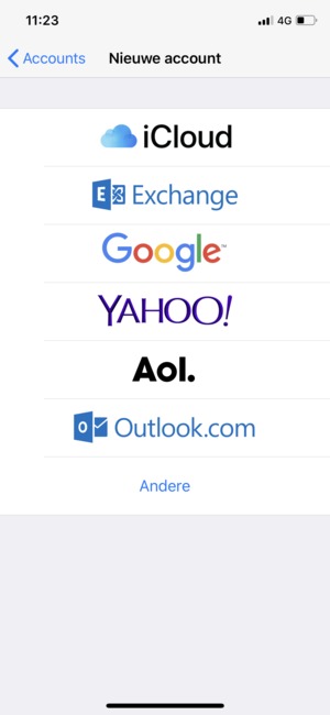 Selecteer Outlook.com