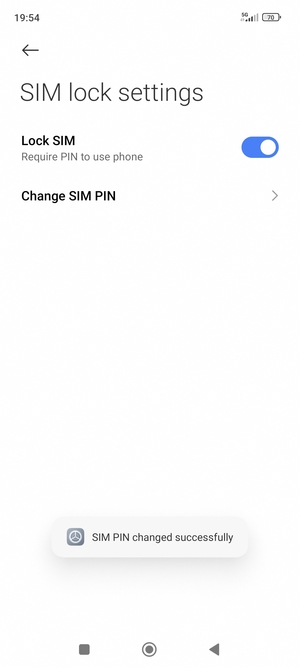 Your SIM PIN has been changed