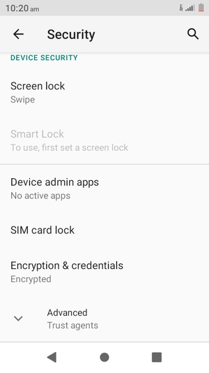 To change the PIN for the SIM card, return to the Security menu and select SIM card lock