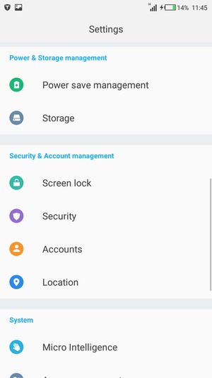 Select Power save management