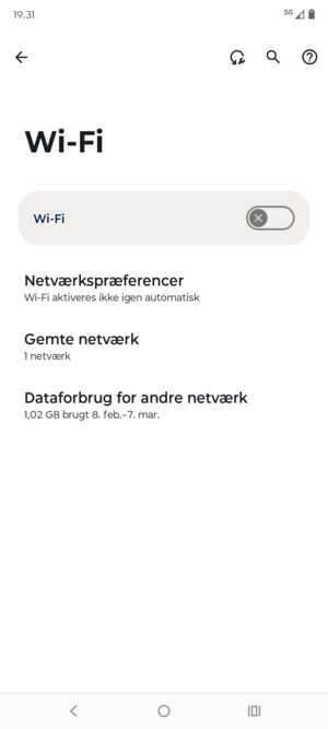 Aktiver Wi-Fi