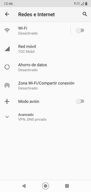 Seleccione Zona Wi-Fi/Compartir conexión