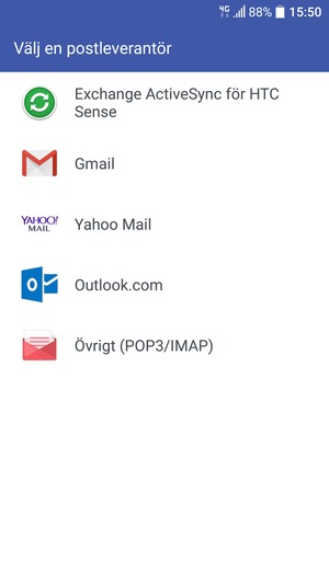 Välj Gmail