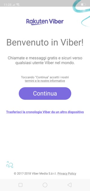 L'app è pronta per l'uso