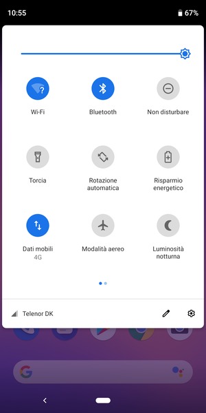 Disattiva Wi-Fi e Bluetooth