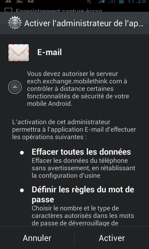 Sélectionnez Activer