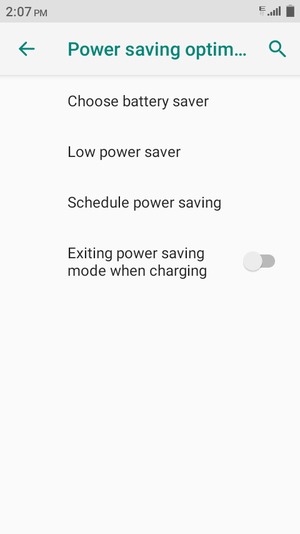 Select Choose battery saver