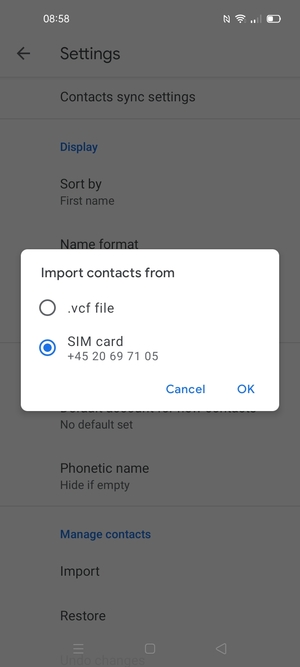 how to transfer contacts to sim card oppo