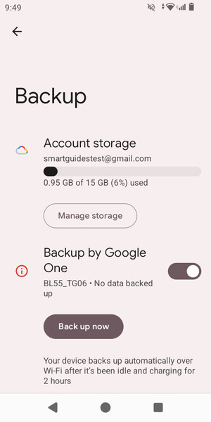 Select Account storage