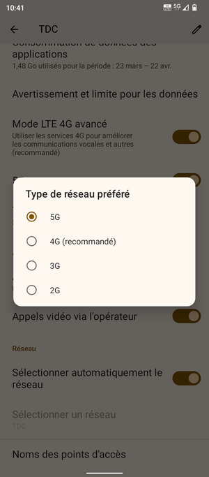 Sélectionnez votre option préférée