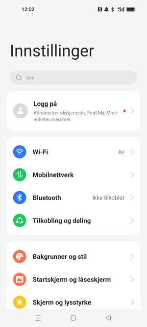 Velg Mobilnettverk