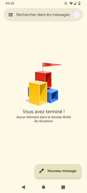 Votre messagerie Gmail est prête à l'emploi