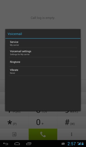 Select Voicemail settings