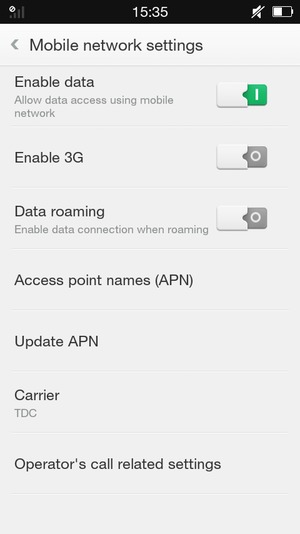 To enable 2G, set Enable 3G to OFF
