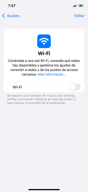 Activar Wi-Fi