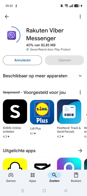 Wacht tot het installatieproces beëindigd is