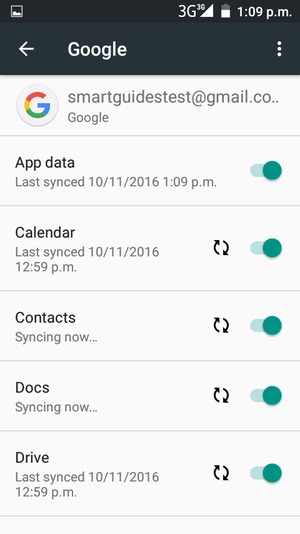 Your contacts from Google will now be synced to your Fero