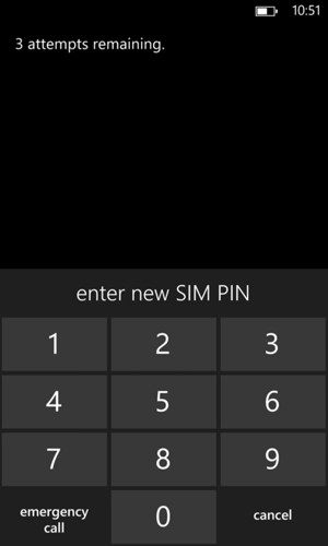 Enter your new SIM PIN