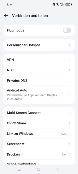 Wählen Sie Persönlicher Hotspot