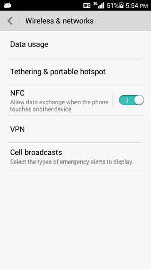 Select Tethering & portable hotspot