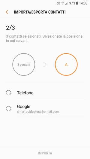 Seleziona Google