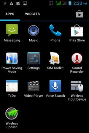 Return to the Apps menu and select Power Saving Mode