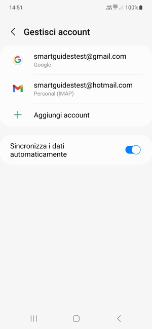 Seleziona il tuo account Google