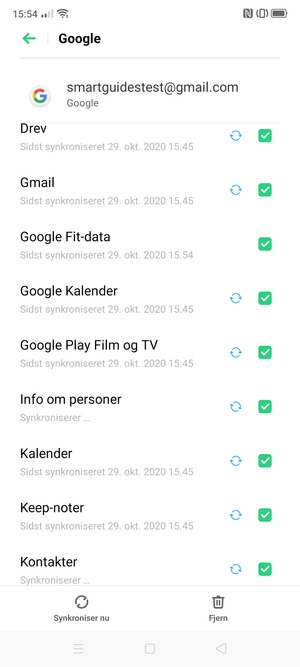 Dine kontakter fra Google vil nu blive synkroniseret til din OPPO