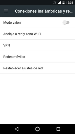 Seleccione Anclaje a red y zona Wi-Fi